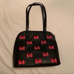 Embroidered Minnie Mouse Bows Purse